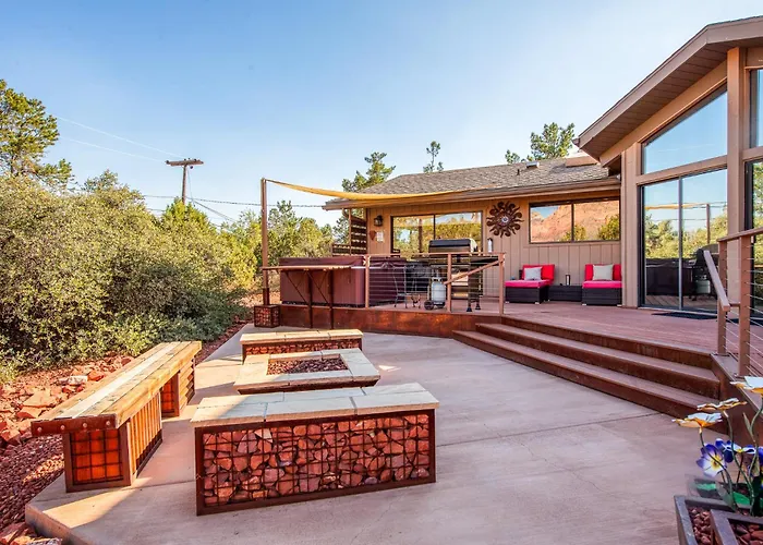 Private-red Rock Views -fire Pit-hot Tub-location
